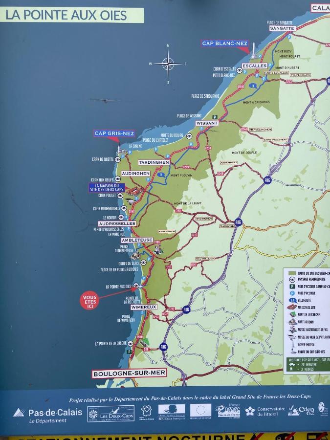 La Mer En Vue, Destination Naturelle Pour 2, Avec Wifi Et Parking Wimereux Εξωτερικό φωτογραφία